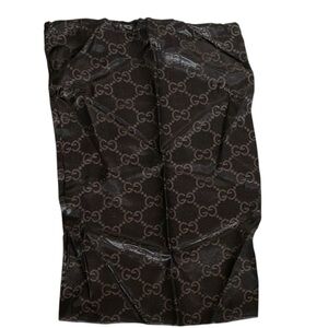 Gucci Vintage Rare Black and Brown Patterned Shoe Dust Bag